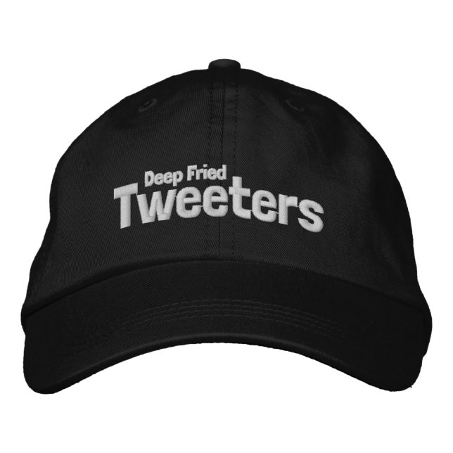 Deep Fried Tweeters Baseball Cap Broderad Keps (Framsida)