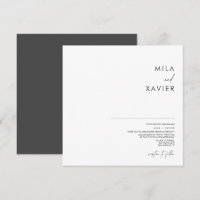 Deep Grått & White | Modern Minimal Bröllop