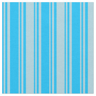 Deep Himlar Blue and Light Blue Färgad Rand Tyg