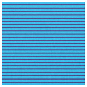 Deep Himlar Blue and Midnight Blue Färgad Linjer Tyg