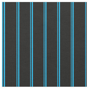 Deep Himlar Blue & Black Färgad Mönster Tyg