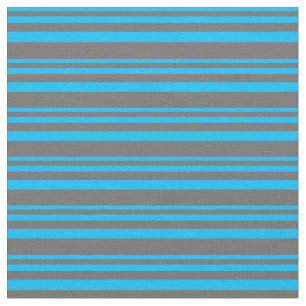 Deep Himlar Blue & Dim Grått Rand Tyg