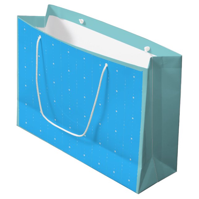 Deep Himlar Blue - Falling Stars Gift Bag (Framsidan Vinklad)