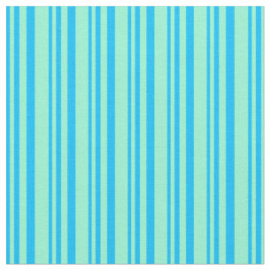 Deep Himlar Blue och Aquamarine Färgad Mönster Tyg