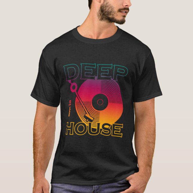 Deep House Music T Shirt (Framsida)