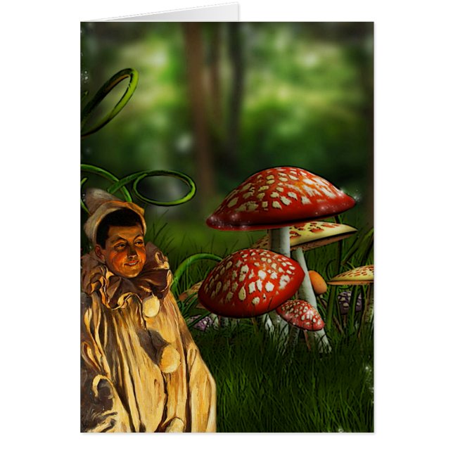 DEEP I SKOGEN HÄLSNINGSKORT (Framsidan)