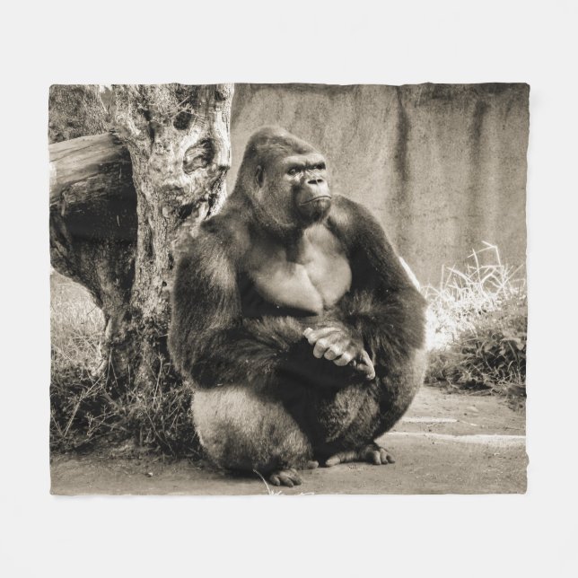 DEEP I TANKE Fleece Blanket (Framsidan (Horisontell))