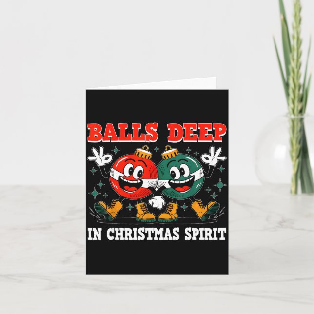 Deep In Christmas Srit Christmas Humorous Festive  Kort (Framsida)