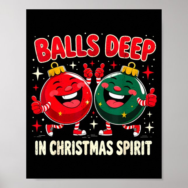 Deep In Christmas Srit Funny Ornament  Poster (Framsidan)