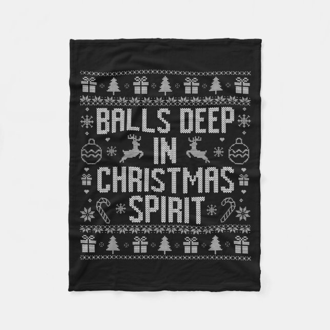 Deep In The Christmas Srit Couples Matching Ugly  Fleecefilt (Framsidan)