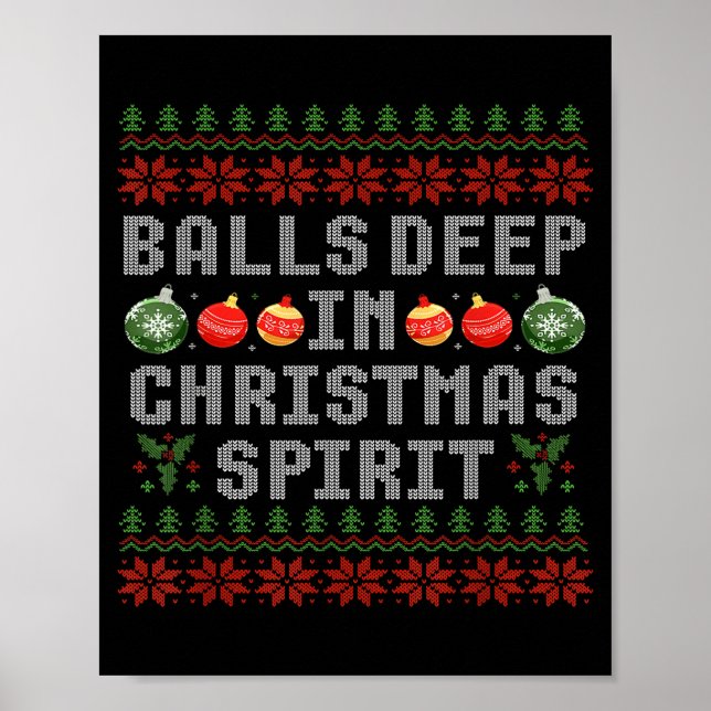 Deep In The Christmas Srit Couples Ugly Matching  Poster (Framsidan)