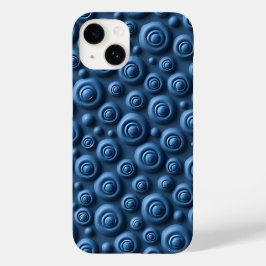 Deep Indigo Spiral iPhone Case Modern Design