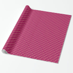 Deep Kärlek Red Mönster Gift Papper Presentpapper