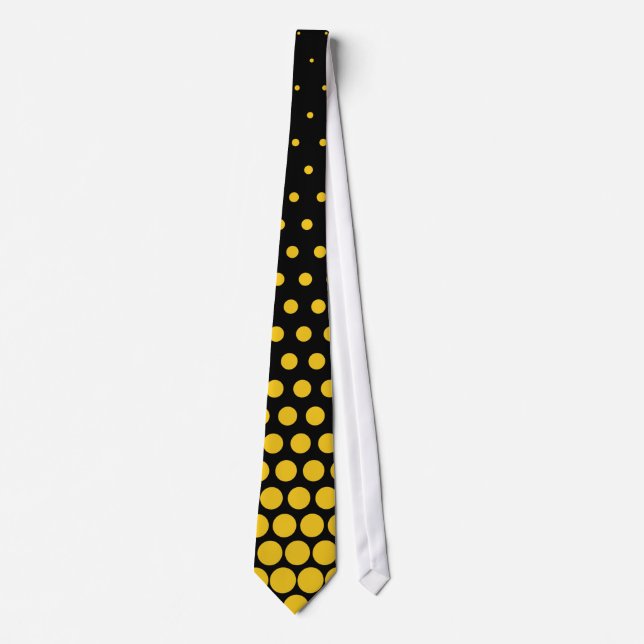 Deep Lemon Polka dots Modern Black Slips (Framsida)
