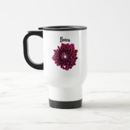 Deep Lila Dahlia Flower Personlig Resemugg