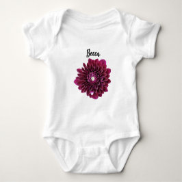 Deep Lila Dahlia Flower Personlig T Shirt