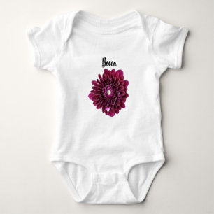 Deep Lila Dahlia Flower Personlig T Shirt