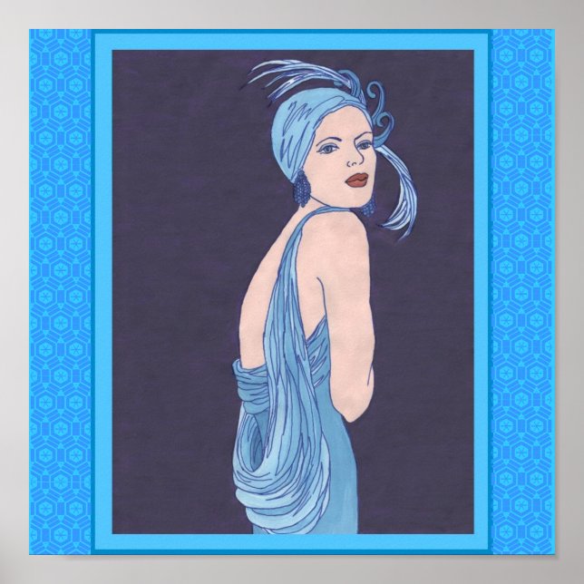 Deep Lila Night Poster (Framsidan)