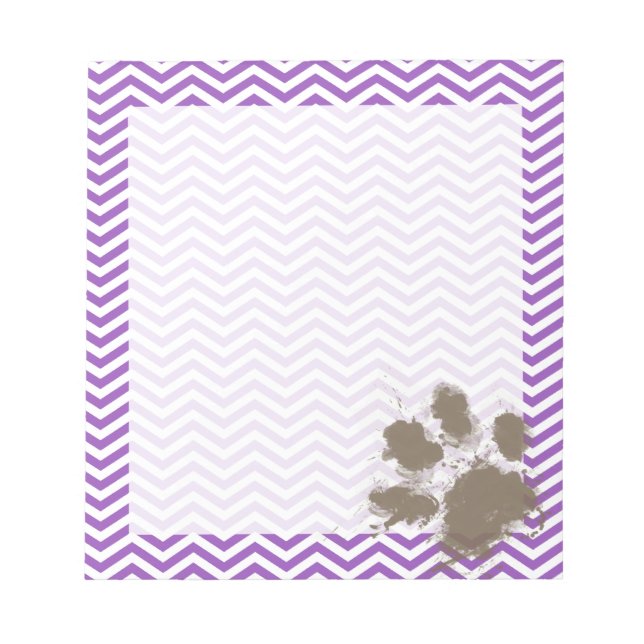 Deep Lilac Chevron Anteckningsblock (Framsida)