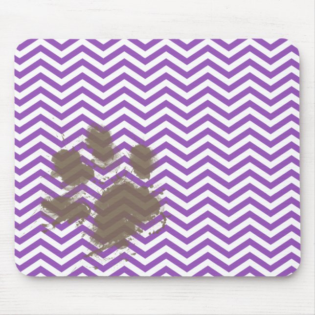 Deep Lilac Chevron Musmatta (Framsidan)