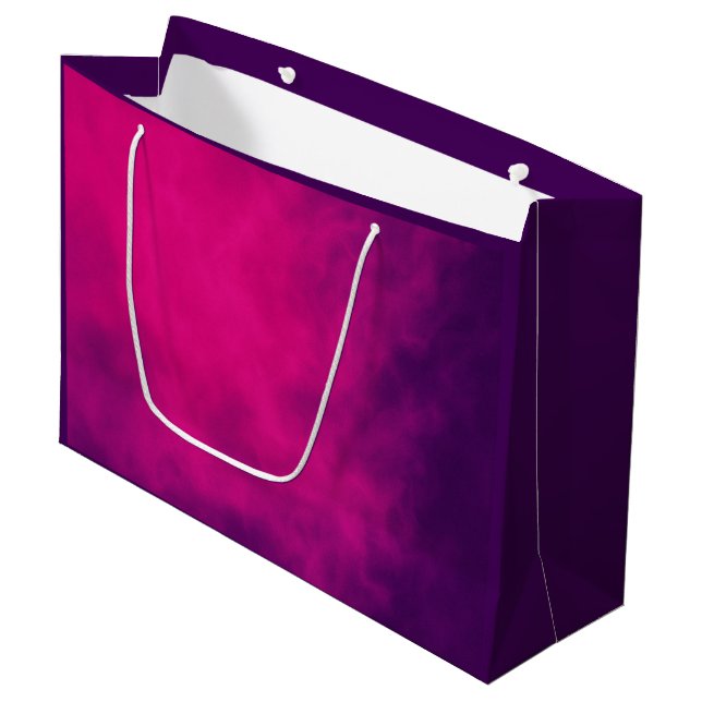 Deep Magenta Lila Gift Bag - Anpassade (Framsidan Vinklad)