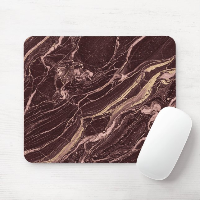 Deep Marble Red Contemporary Aesthetic Look Musmatta (Med mus)