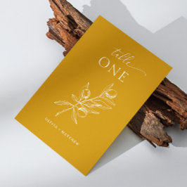 Deep Mustard Gult Olive Bröllop | Elegant Fall Bordsnummer