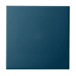 Deep Ocean Blue Solid Färg | #063e59 Kakelplatta