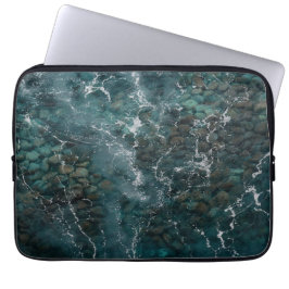 Deep Ocean Rock Texture Laptop Fodral