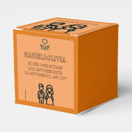 Deep Orange Bröllop Presentaskar