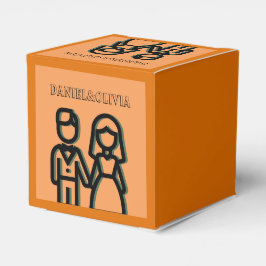 Deep Orange Bröllop Presentaskar