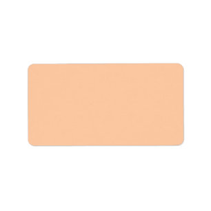 Deep Peach Solid Färg Adressetikett