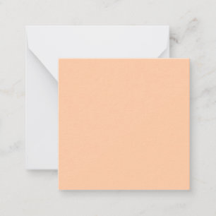 Deep Peach Solid Färg Anteckningskort