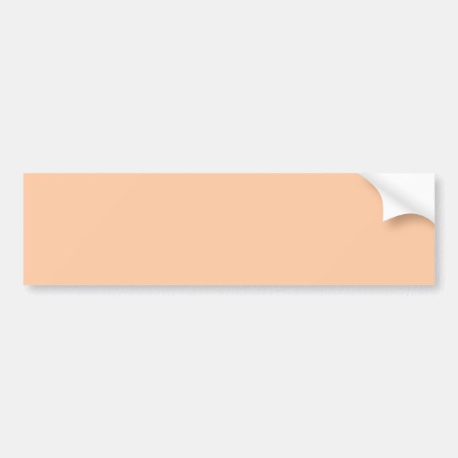 Deep Peach Solid Färg Bildekal (Framsidan)