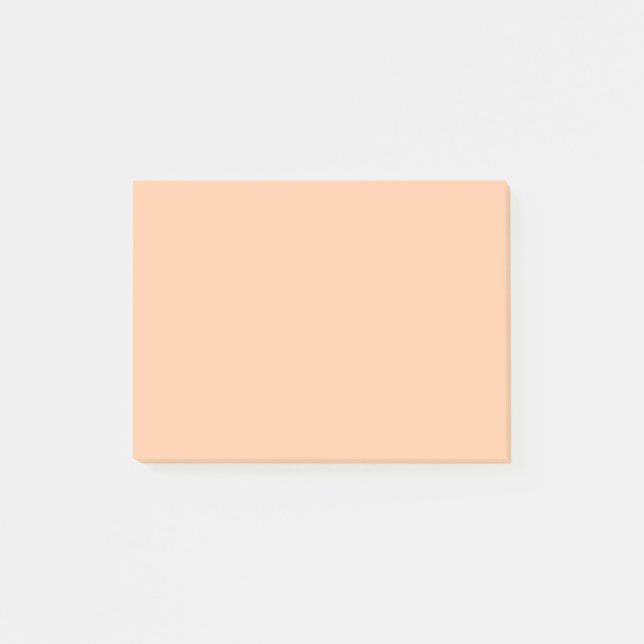 Deep Peach Solid Färg Post-it Block (Framsida)