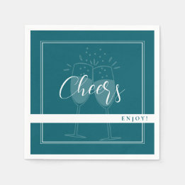 Deep Petrol Anpassningsbar Party Napkins Pappersservett