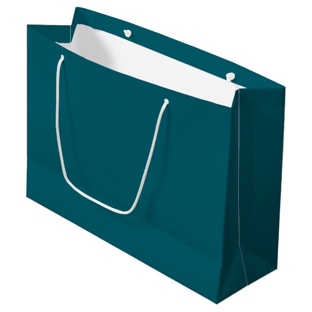 Deep Petrol Large Gift Bag (Framsidan Vinklad)