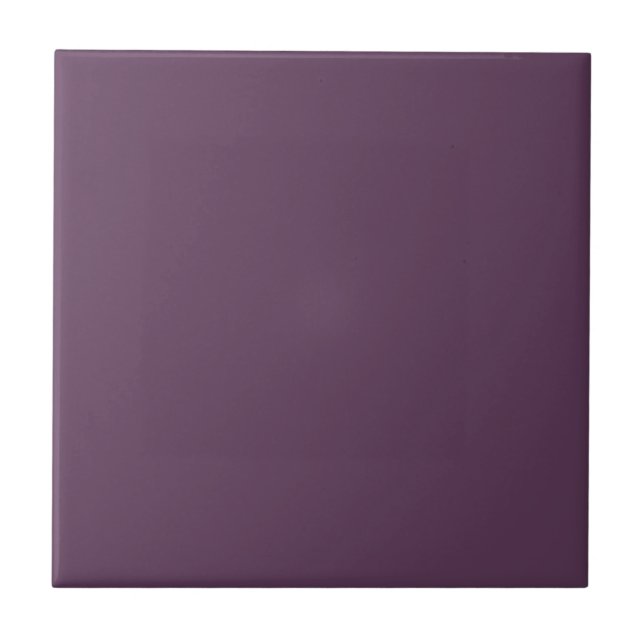 Deep Plum Solid Color  Kakelplatta (Framsidan)