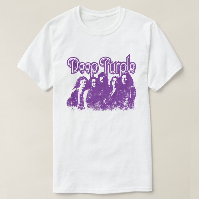 DEEP PURPLE BAND MERCH PORTRÄTT T SHIRT (Design framsida)