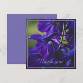 Deep Purple Delphinium Close Up Tack Kort