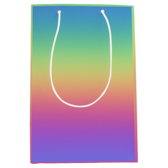 Deep Rainbow Gradient Gift-flagga (Framsidan)