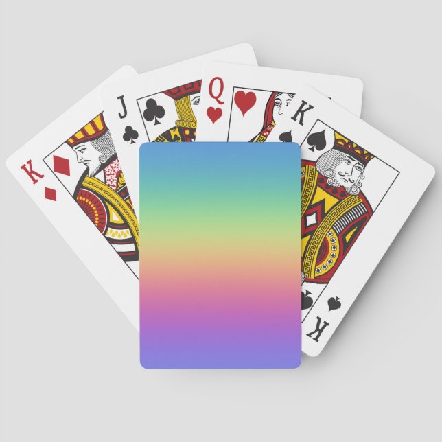 Deep Rainbow-övertoning Casinokort (Baksidan)