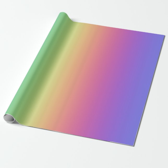 Deep Rainbow-övertoning Presentpapper (Utrullad)