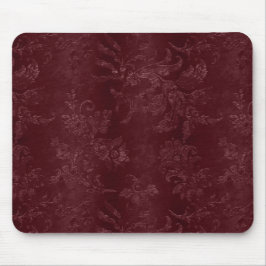 Deep Red Burgundy Floral Christmas Musmatta
