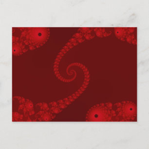 Deep Red Dubbla Spiral vykort