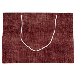 Deep Red Faux Linen (linenutseende)