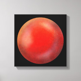 Deep Red Galaxy Orb - Crimson Kanvastryck