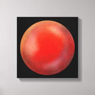 Deep Red Galaxy Orb - Crimson Kanvastryck