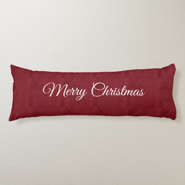 Deep Red Jul Body Pillow Kroppskudde (Framsidan)