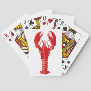 Deep Red Lobster på White Casinokort
